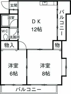 ぴあ椿【103号室】の間取り
