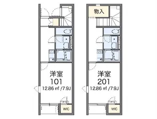 レオネクストKONO【206号室】の間取り