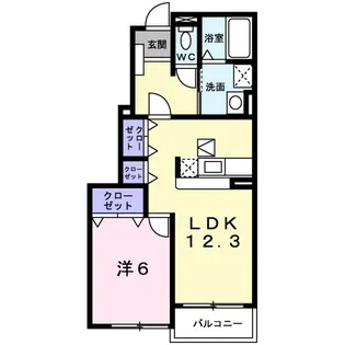 エアリ− ガ−デンⅡ【1階】の間取り