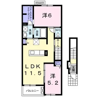 ラグラス【2階】の間取り