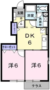 グリシ−ヌK・I【1階】の間取り