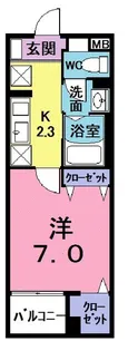 オレンティア【1階】の間取り
