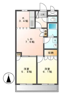 ヴァレーレ【1階】の間取り