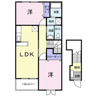 イリーデ・フィオーレ【2階】の間取り