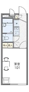 レオパレスサンクォーレ【2階】の間取り