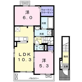 マジェスティック パラッツォⅠ【2階】の間取り