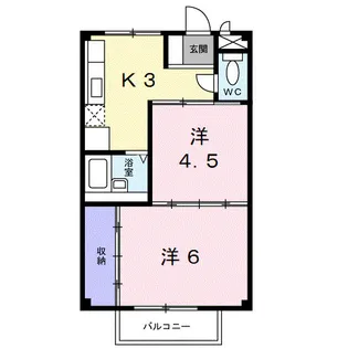 ユースハイム【2階】の間取り
