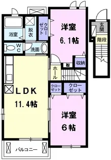 サンリット【2階】の間取り