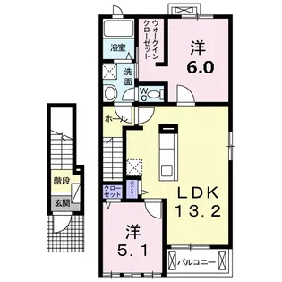 ビオーラ【2階】の間取り