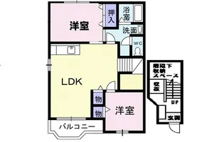 メゾンリヴィエールA【2階】の間取り