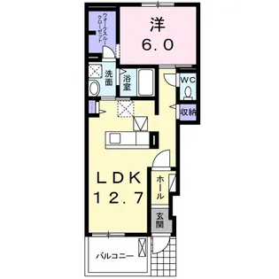 ヴィア ヴィトーリア【1階】の間取り