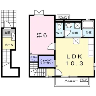 サンリット本郷Ⅱ【2階】の間取り