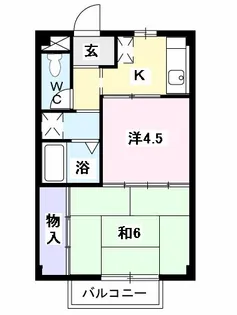 リバーサイド21【2階】の間取り