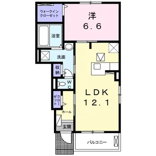 サン・フィオーレⅠ【1階】の間取り