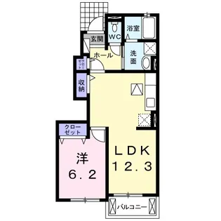 グラビオーラⅡ【1階】の間取り