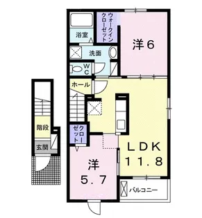 ラ ルーチェ【2階】の間取り