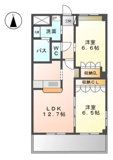 ブルーローズ【101号室】の間取り