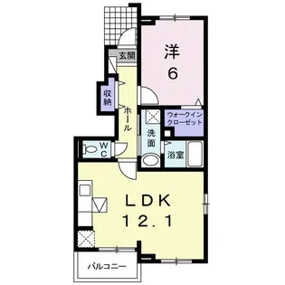 フィデール【1階】の間取り