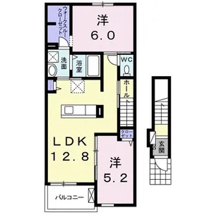 ヴィア ヴィトーリア【2階】の間取り