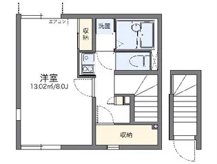 レオネクストゴールド【201号室】の間取り