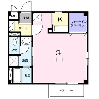 ペルス・ネージュC【2階】の間取り