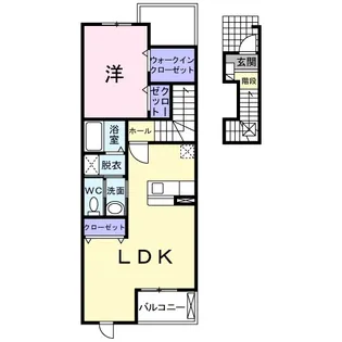 エトワールM Ⅱ棟【2階】の間取り