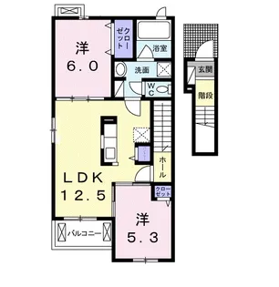 ブローテ東印場【2階】の間取り