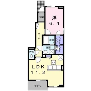 レジデンス・モッポ Ⅲ【1階】の間取り