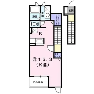 アンソレイエⅢ【2階】の間取り