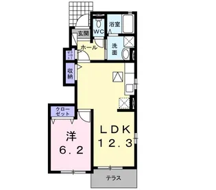 セレーノ【1階】の間取り