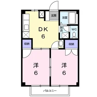 ニューシティ幸伸【1階】の間取り