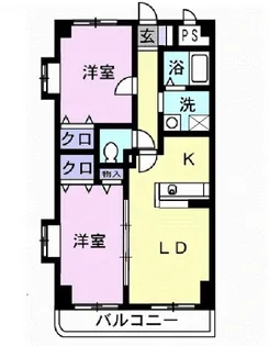 ルミエール扶桑【3階】の間取り