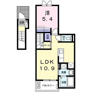 ロジェ【2階】の間取り