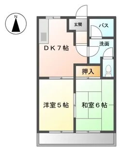 ユーハイムKATO【2階】の間取り