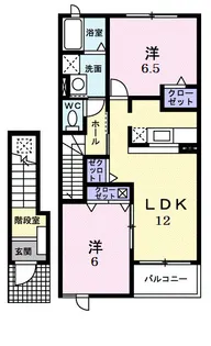 プラシード カーサ【2階】の間取り