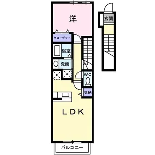 ヴィラ・カロッテ【2階】の間取り