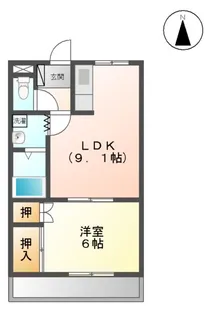 クオリティハイツ【2階】の間取り