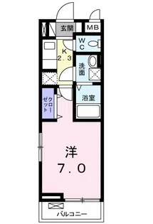 クレール【3階】の間取り