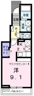 グランボナール秋川【1階】の間取り