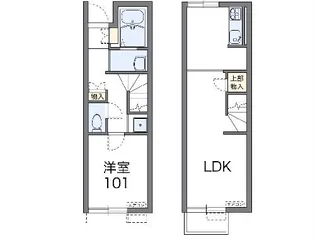 レオネクストジゴジ3【1階】の間取り