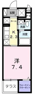 オークヴィラ【1階】の間取り