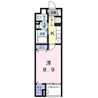 ル クール【2階】の間取り