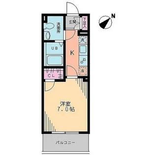 ヴィラ フローリッシュ【206号室】の間取り