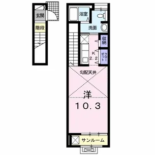 アン・ジェルメ【2階】の間取り