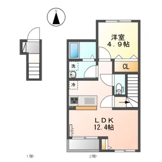 エラン【2階】の間取り
