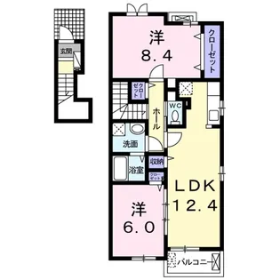 サンライズ トキワ【2階】の間取り