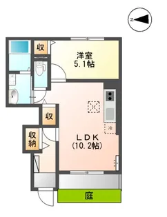 フェリシア【1階】の間取り