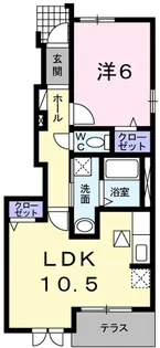 プロムナード・ソレイユ【1階】の間取り