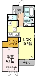 テゾーロ【101号室】の間取り