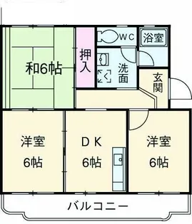 サンコーポ馬渕 北棟【301号室】の間取り